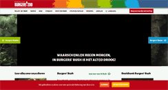 Desktop Screenshot of burgerszoo.nl