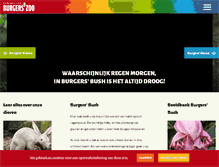 Tablet Screenshot of burgerszoo.nl