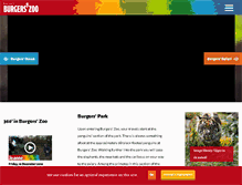 Tablet Screenshot of burgerszoo.com
